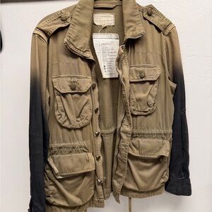Current/Elliott green and Black Military Jacket